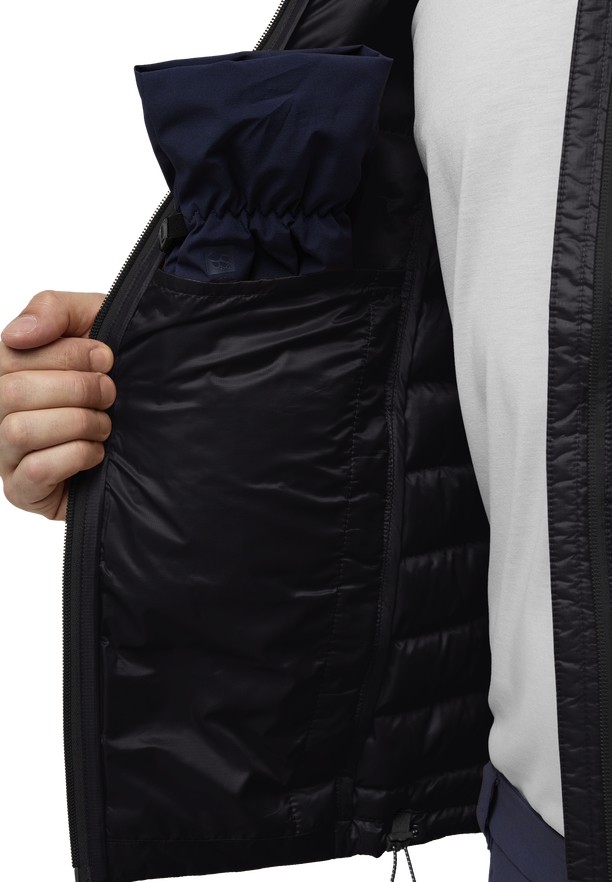 Jack Wolfskin Passamani Donsjas Heren Zwart | 97842114