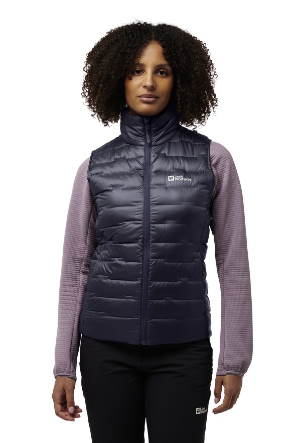 Jack Wolfskin Passamani Down Vest Dames Donkerblauw | 28604015