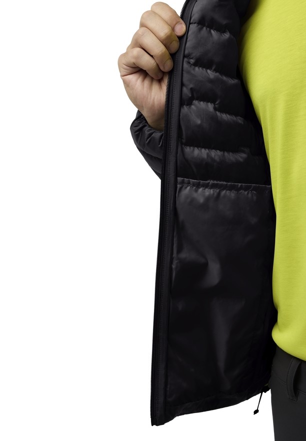 Jack Wolfskin Passamani Hoody Donsjas Heren Zwart | 36077023