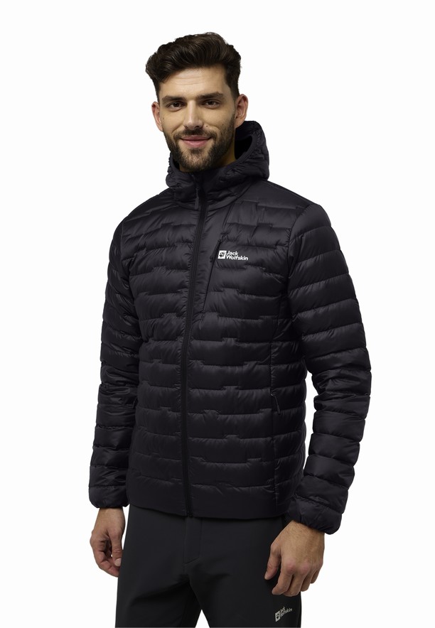Jack Wolfskin Passamani Hoody Donsjas Heren Zwart | 36077023