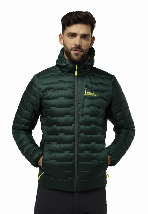 Jack Wolfskin Passamani Hoody Donsjas Heren Groen | 30374436