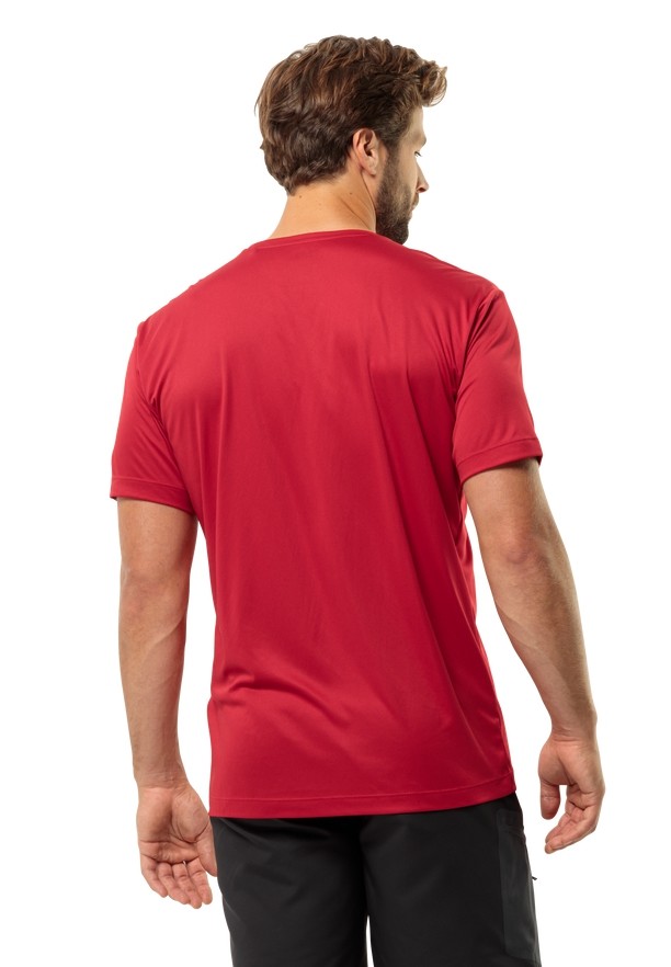 Jack Wolfskin Peak Graphic T-shirts Heren Rood | 96401538