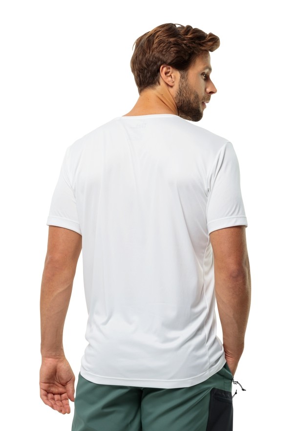 Jack Wolfskin Peak Graphic T-shirts Heren Wit | 17577567