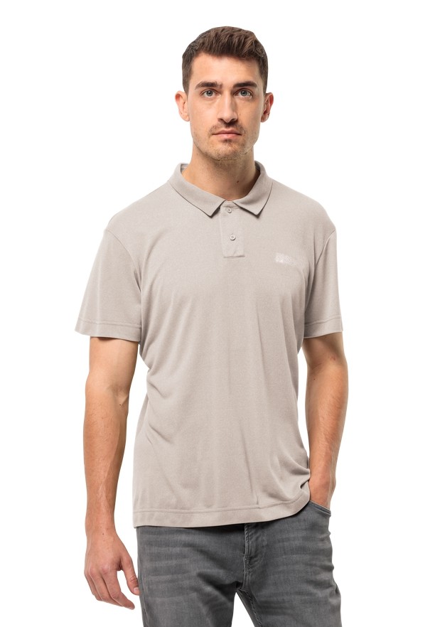 Jack Wolfskin Pikeh Poloshirt Heren Beige | 62981410
