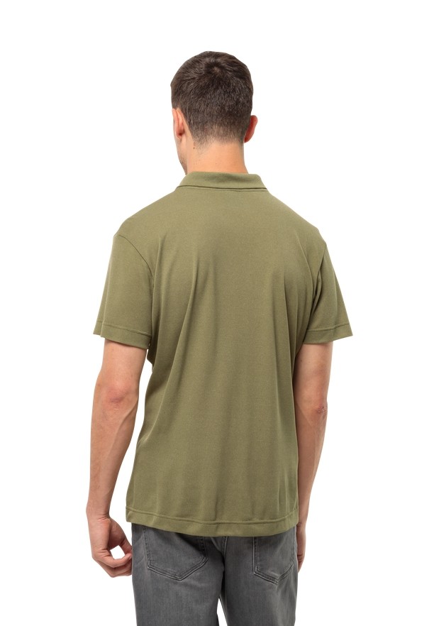 Jack Wolfskin Pikeh Poloshirt Heren Olijfgroen | 58639817