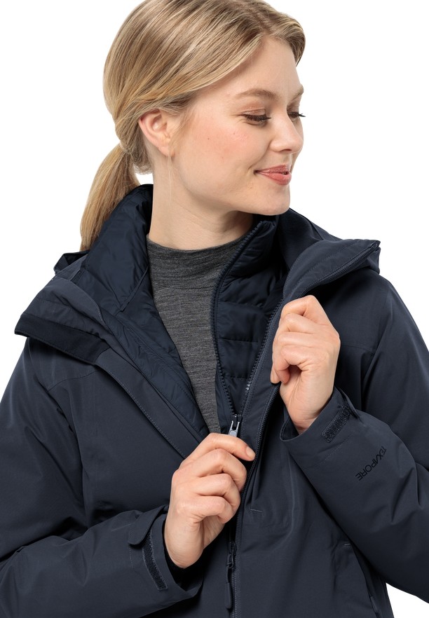 Jack Wolfskin Pilvi Donsjas Dames Donkerblauw | 76373431