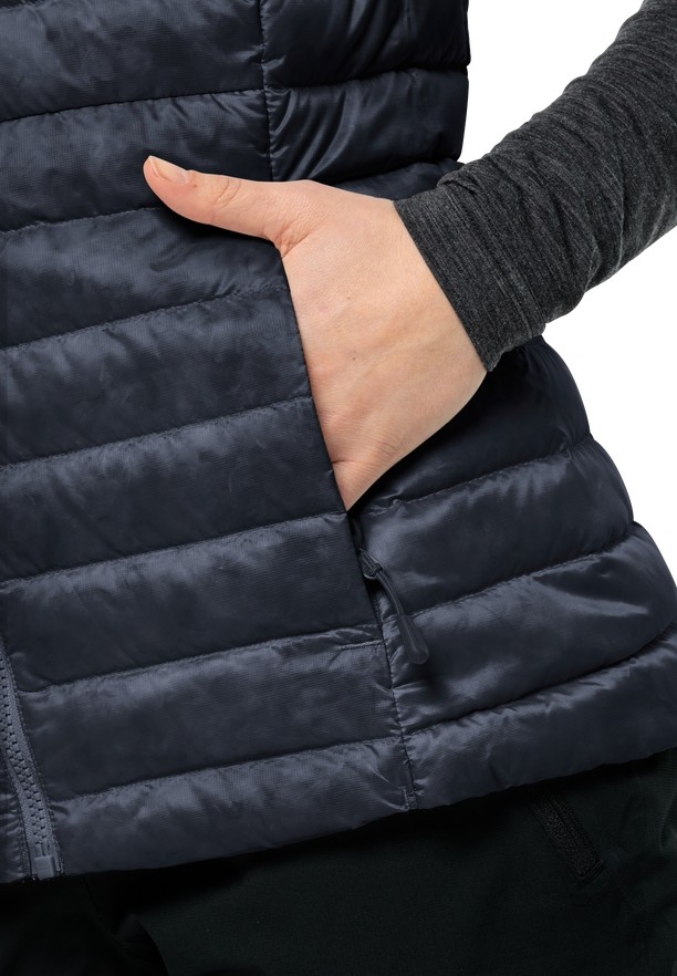 Jack Wolfskin Pilvi Down Vest Dames Donkerblauw | 27008708