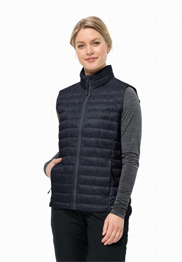 Jack Wolfskin Pilvi Down Vest Dames Donkerblauw | 27008708