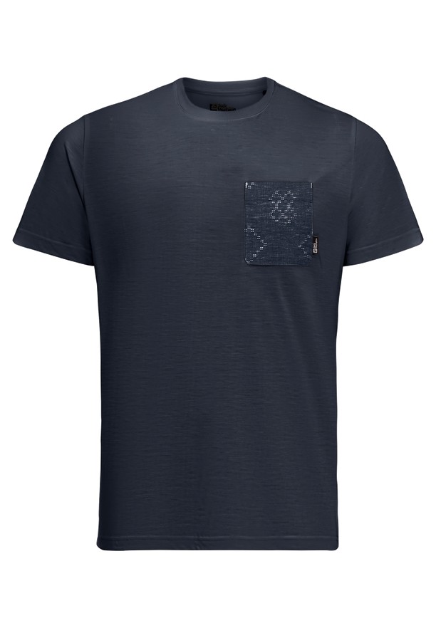 Jack Wolfskin Pocket Karana T-shirts Heren Donkerblauw | 90070773