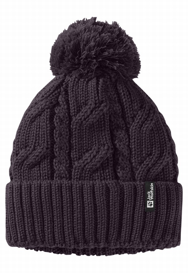 Jack Wolfskin Pompom Muts Dames Paars | 26035487