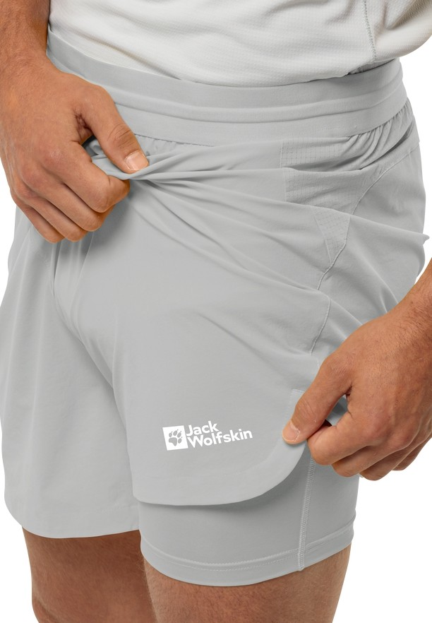 Jack Wolfskin Prelight 2in1 Korte Broek Heren Grijs | 49348270