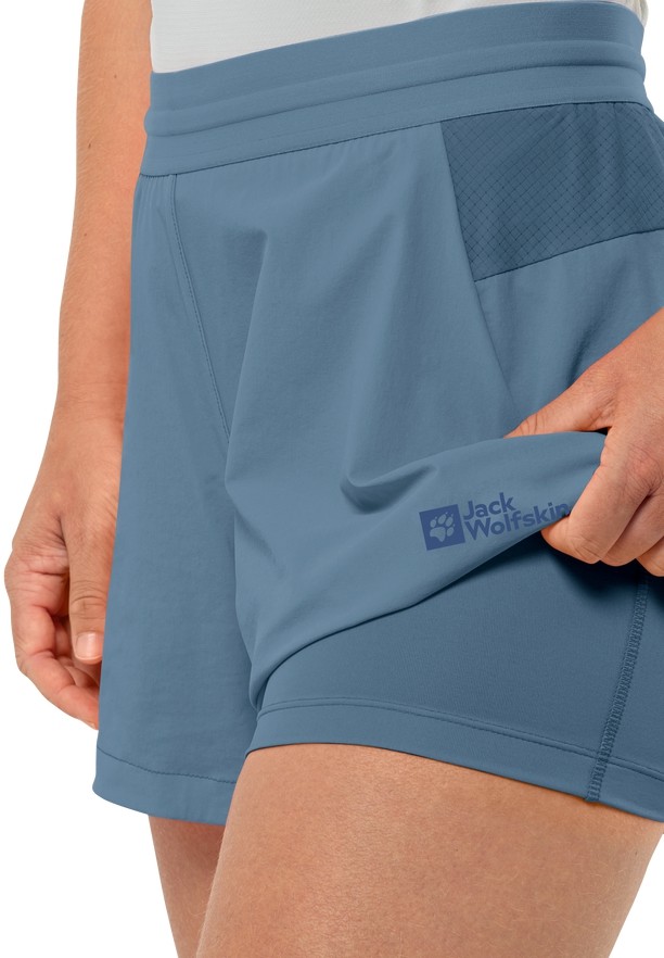 Jack Wolfskin Prelight 2in1 Korte Broek Dames Blauw | 73238594