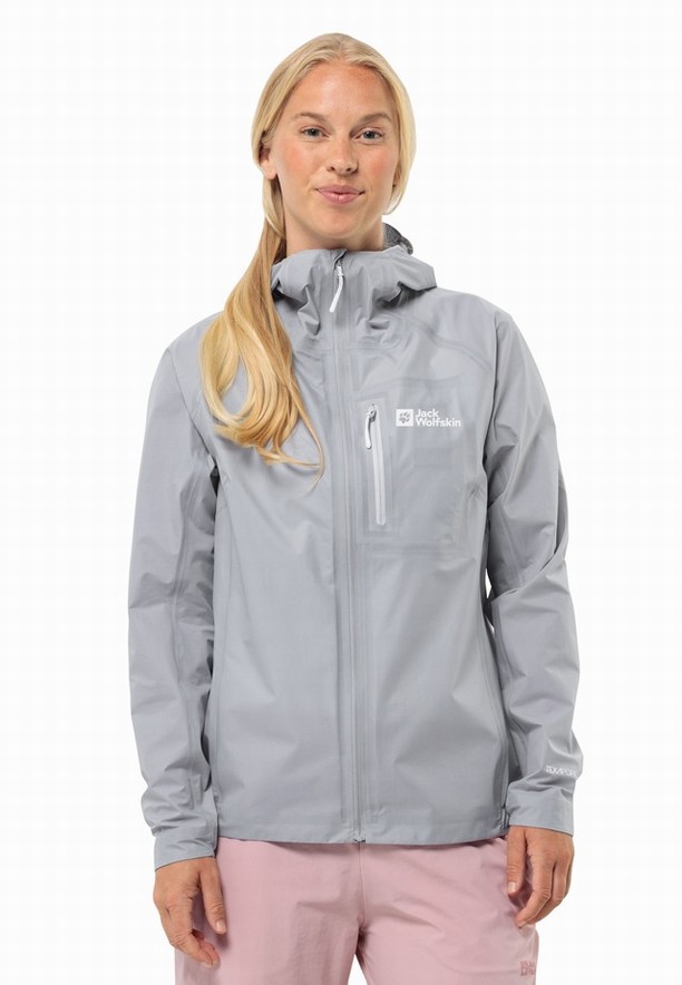 Jack Wolfskin Prelight 3l Regenjassen Dames Grijs | 87213047