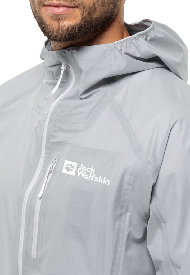 Jack Wolfskin Prelight 3l Regenjassen Heren Grijs | 68644802
