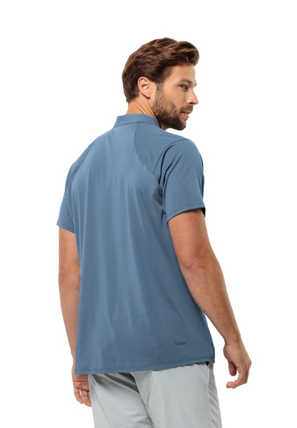 Jack Wolfskin Prelight Chill Poloshirt Heren Blauw | 51330784