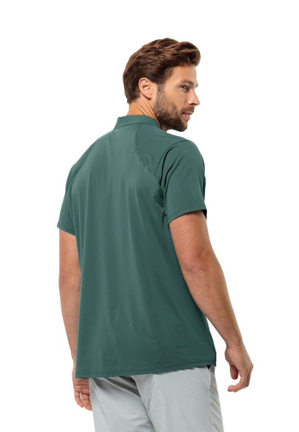 Jack Wolfskin Prelight Chill Poloshirt Heren Groen | 89443018