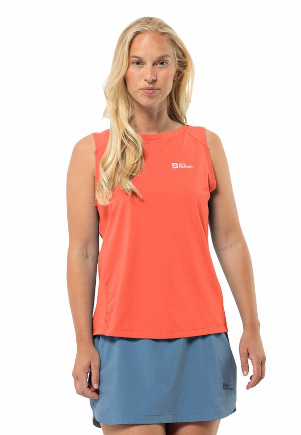 Jack Wolfskin Prelight Chill Tanktop Dames Oranje | 94988332