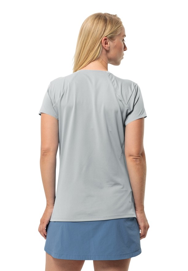 Jack Wolfskin Prelight Chill T-shirts Dames Grijs | 33357137