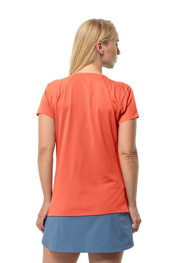 Jack Wolfskin Prelight Chill T-shirts Dames Oranje | 57211157