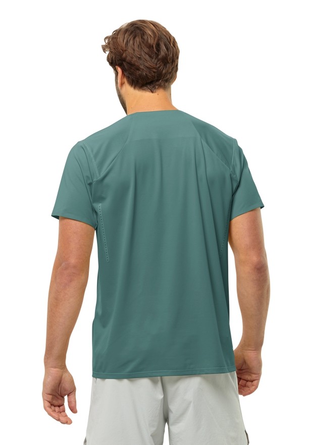 Jack Wolfskin Prelight Chill T-shirts Heren Groen | 81506180