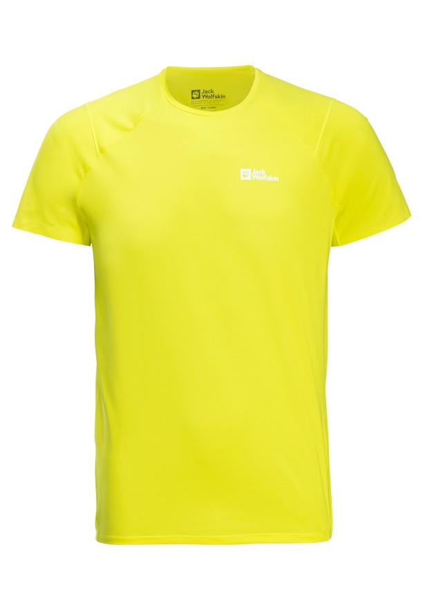 Jack Wolfskin Prelight Chill T-shirts Heren Geel | 77704899