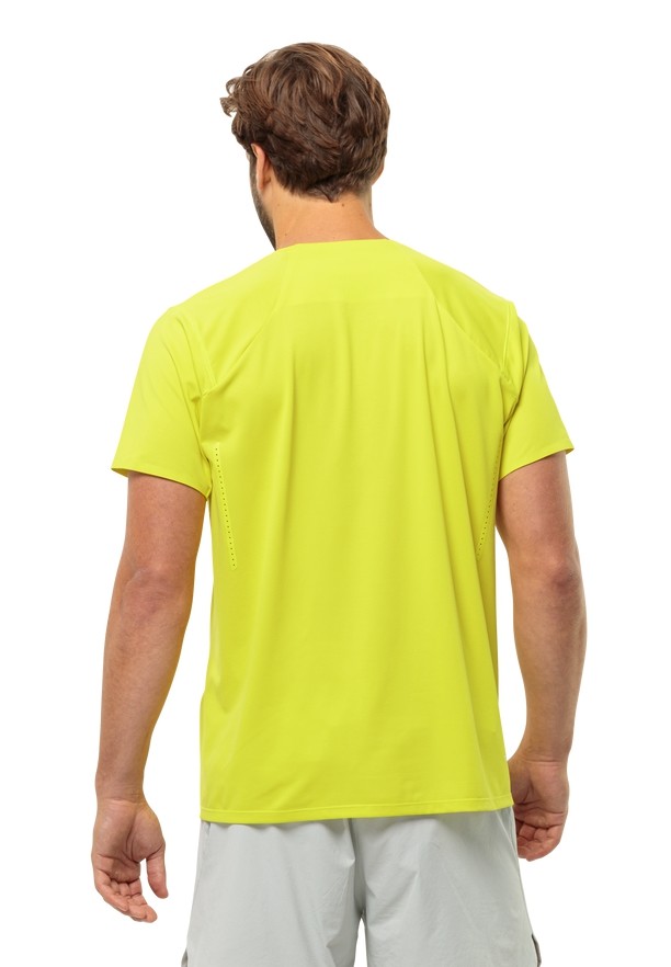 Jack Wolfskin Prelight Chill T-shirts Heren Geel | 77704899