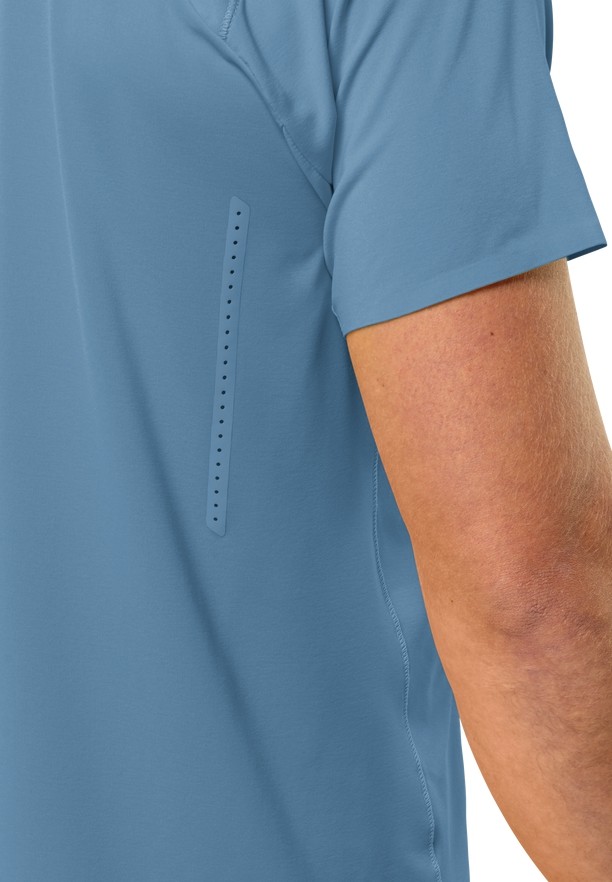 Jack Wolfskin Prelight Chill T-shirts Heren Blauw | 30919252