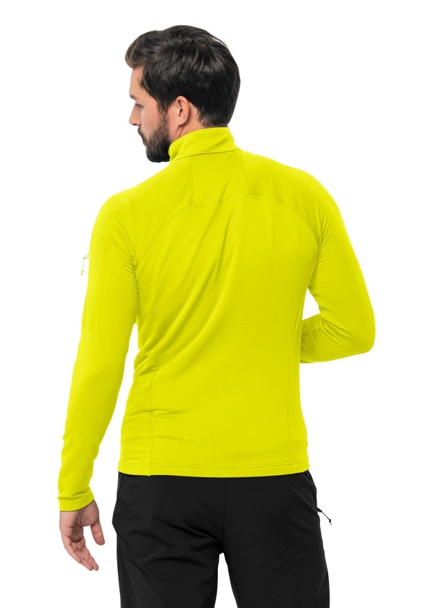Jack Wolfskin Prelight Fz Fleece Jassen Heren Geel | 91115966
