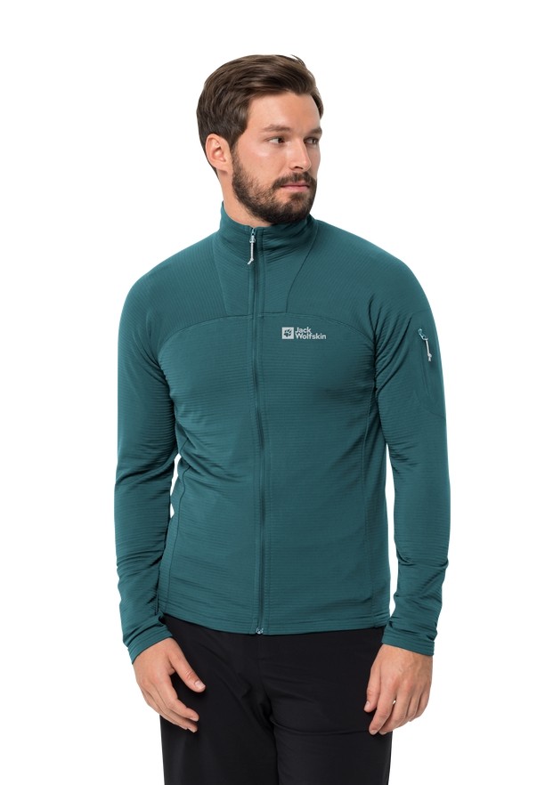 Jack Wolfskin Prelight Fz Fleece Jassen Heren Turquoise | 82382908