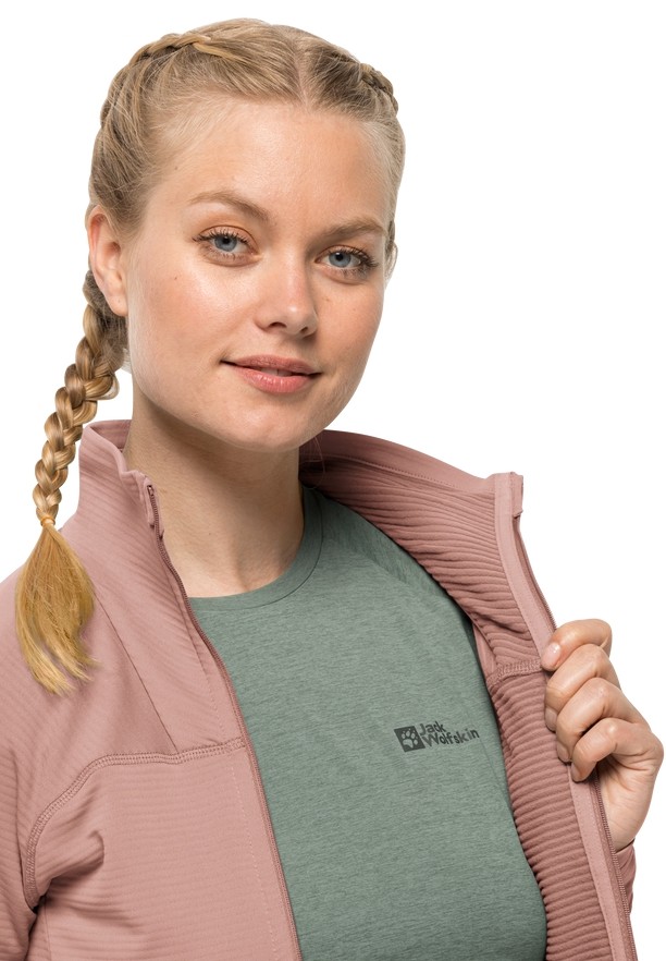 Jack Wolfskin Prelight Fz Fleece Jassen Dames Roze | 58699868