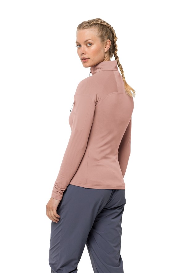 Jack Wolfskin Prelight Fz Fleece Jassen Dames Roze | 58699868