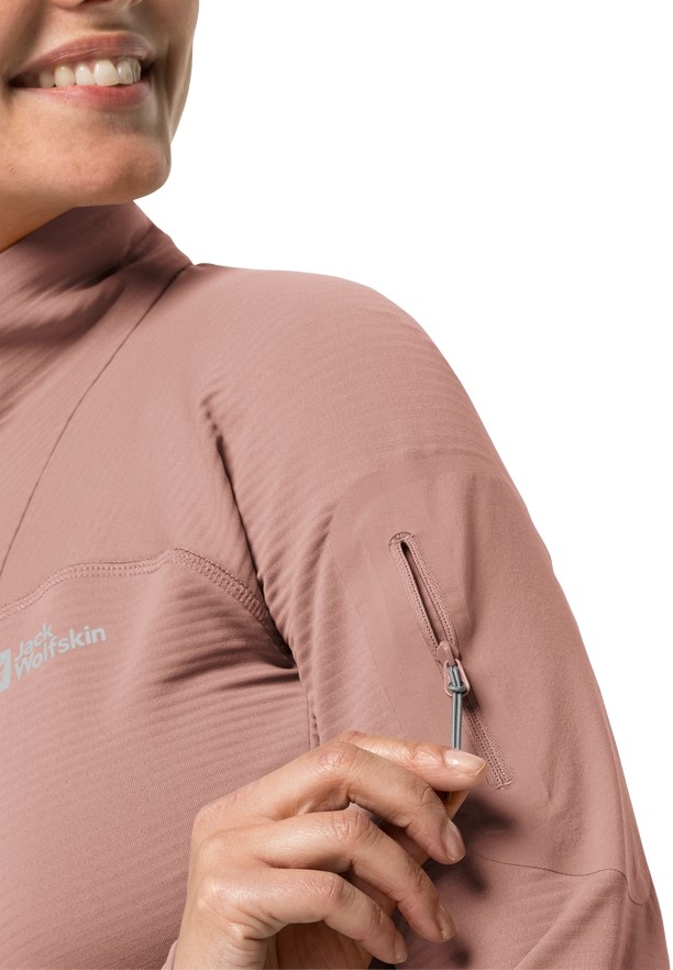 Jack Wolfskin Prelight Fz Fleece Jassen Dames Roze | 58699868