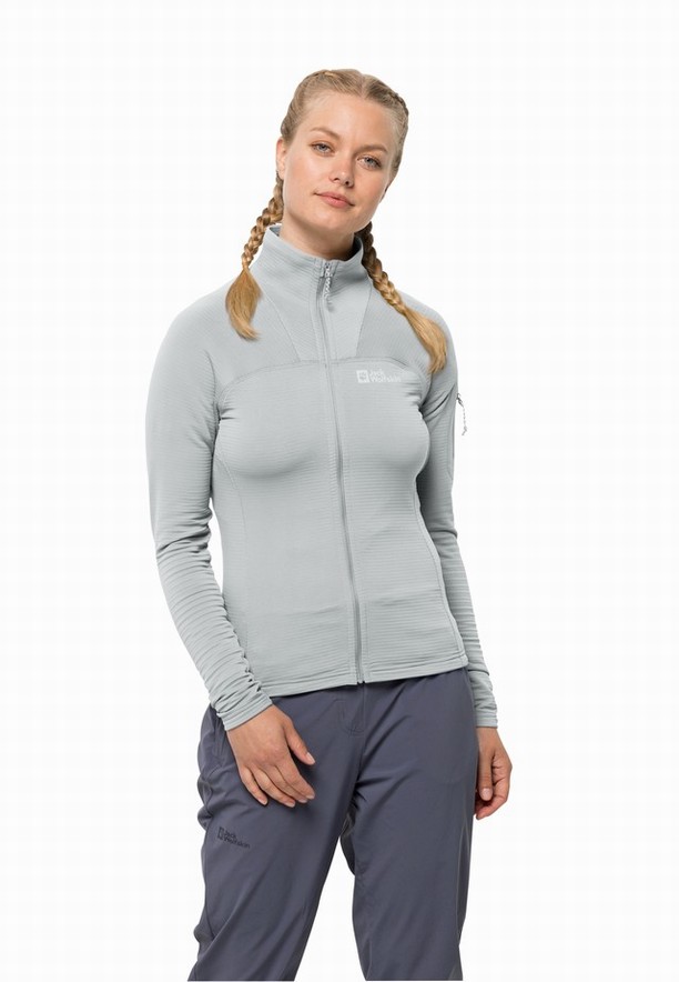 Jack Wolfskin Prelight Fz Fleece Jassen Dames Grijs | 13545198