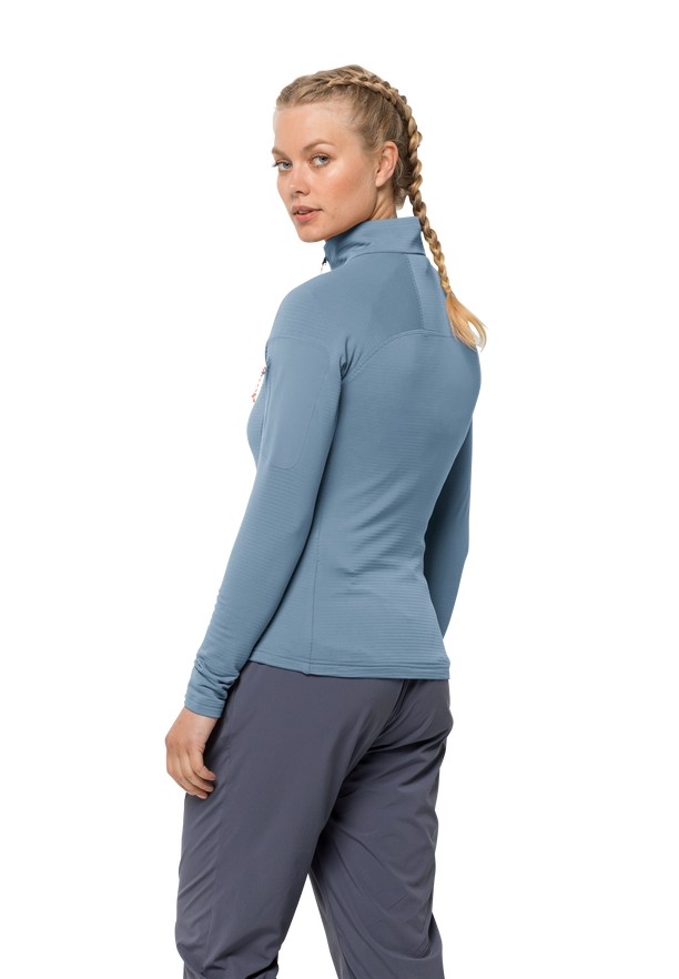 Jack Wolfskin Prelight Fz Fleece Jassen Dames Blauw | 53276022