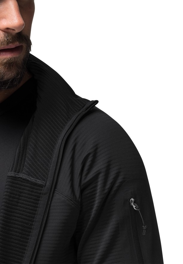 Jack Wolfskin Prelight Fz Fleece Jassen Heren Zwart | 32396263