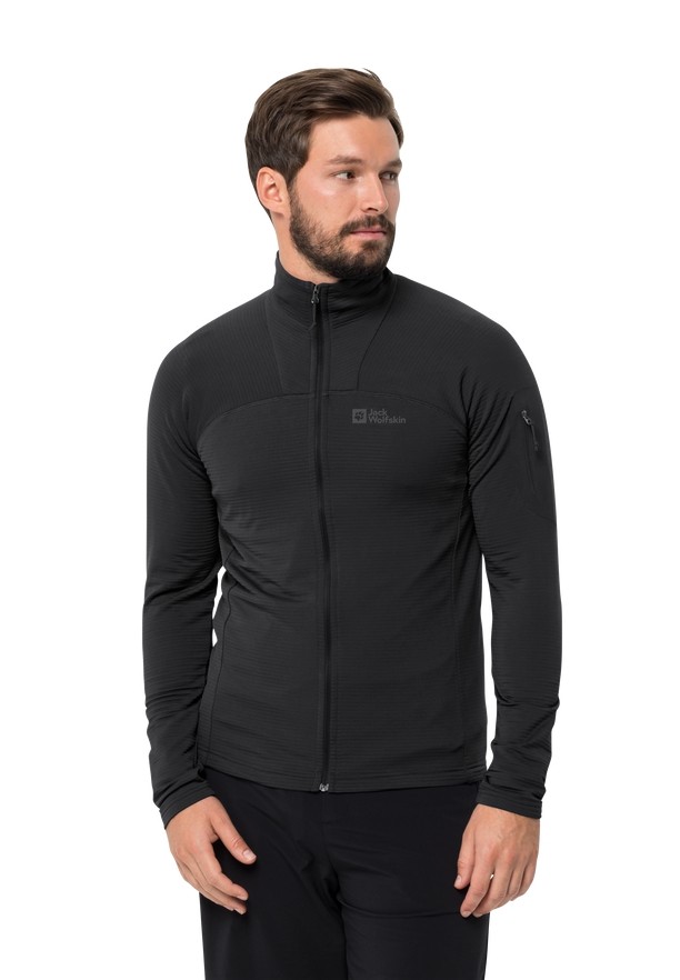 Jack Wolfskin Prelight Fz Fleece Jassen Heren Zwart | 32396263