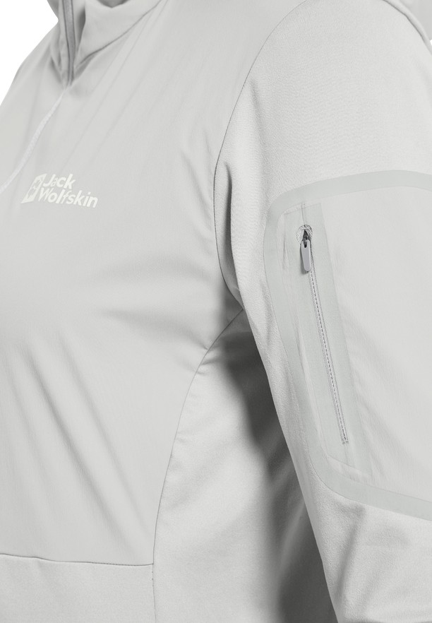 Jack Wolfskin Prelight Trail Hoody T-shirts Dames Grijs | 46898337