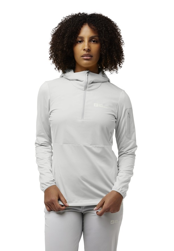 Jack Wolfskin Prelight Trail Hoody T-shirts Dames Grijs | 46898337
