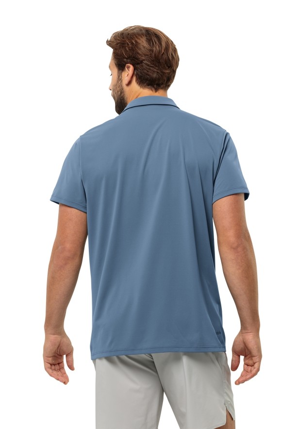 Jack Wolfskin Prelight Trail Poloshirt Heren Blauw | 53205944