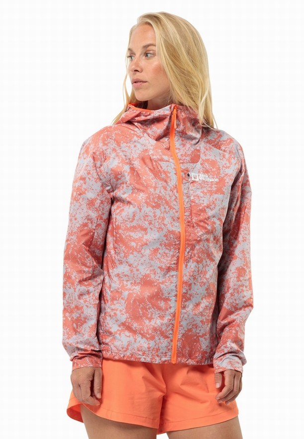 Jack Wolfskin Prelight Wind Jassen Dames Oranje | 79552950