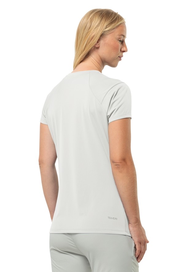 Jack Wolfskin Prelightrail T-shirts Dames Wit | 22935922