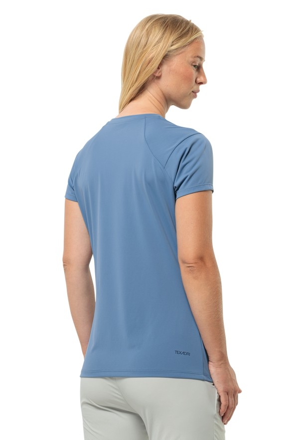 Jack Wolfskin Prelightrail T-shirts Dames Blauw | 35354071