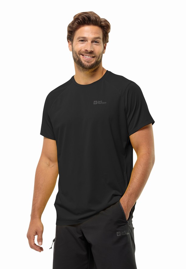Jack Wolfskin Prelightrail T-shirts Heren Zwart | 27650956