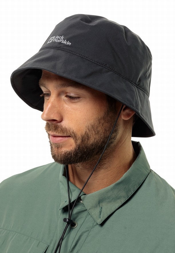 Jack Wolfskin Rain Bucket Hoed Dames Zwart | 22574617