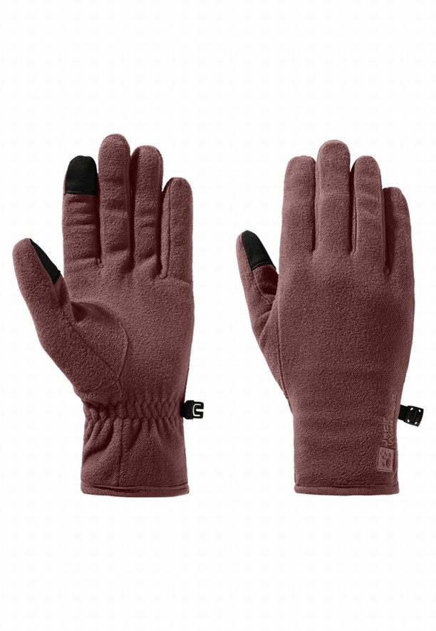 Jack Wolfskin Real Stuff Handschoenen Dames Rood | 20063329