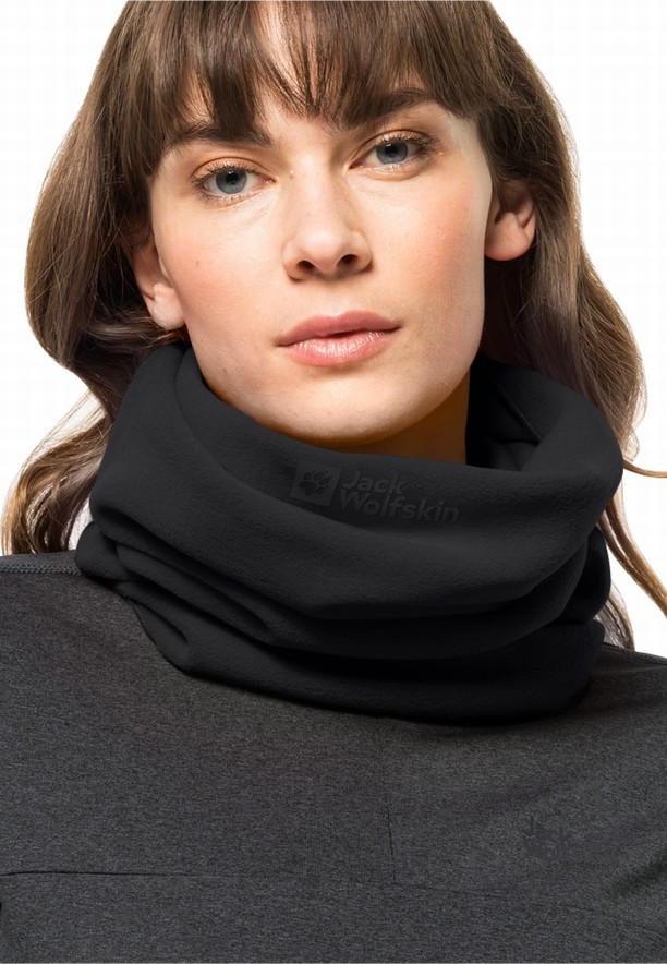Jack Wolfskin Real Stuff Loop Nek Warmer Heren Zwart | 81918336
