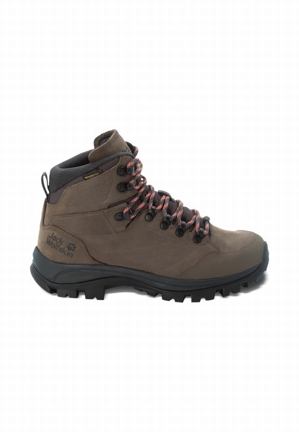 Jack Wolfskin Rebellion Texapore Mid Wandelschoenen Dames Bruin | 69118532
