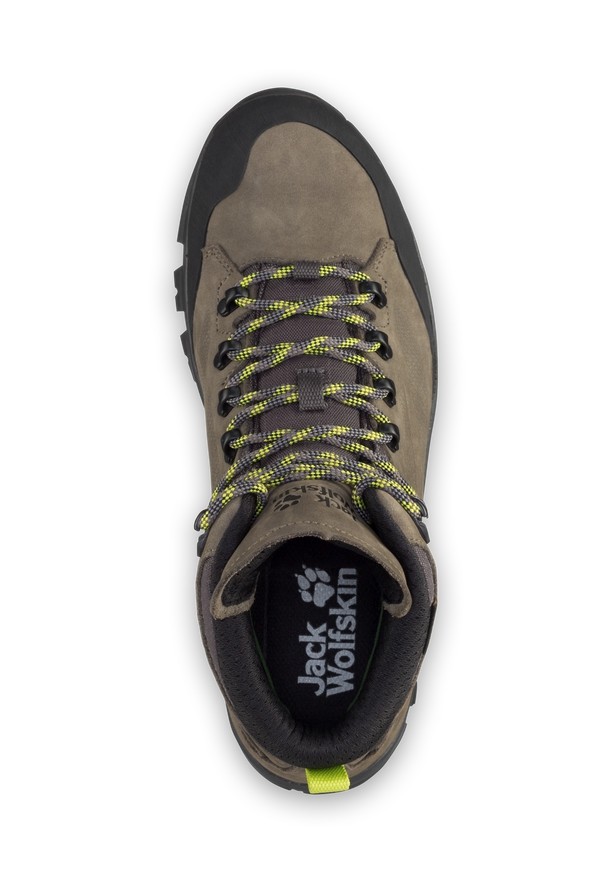 Jack Wolfskin Rebellion Texapore Mid Wandelschoenen Heren Khaki | 54342682