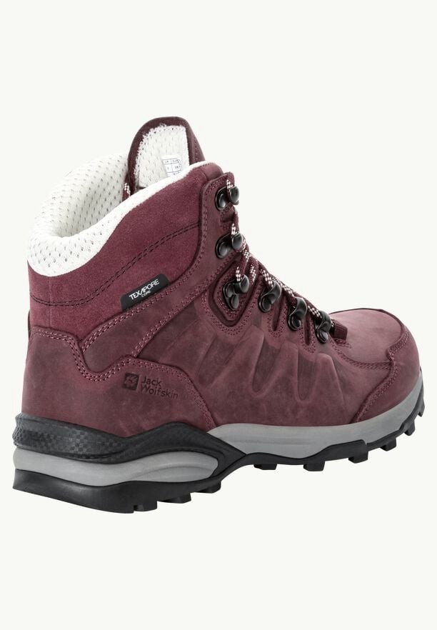 Jack Wolfskin Refugio Prime Texapore Mid Wandelschoenen Dames Bordeaux | 95353413