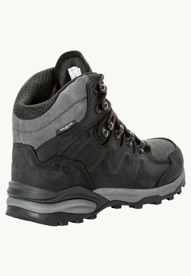 Jack Wolfskin Refugio Prime Texapore Mid Wandelschoenen Dames Zwart | 15477381